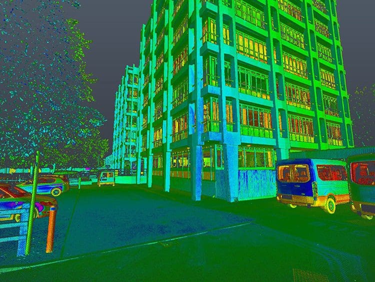 EXT Swindon College Intensity point cloud