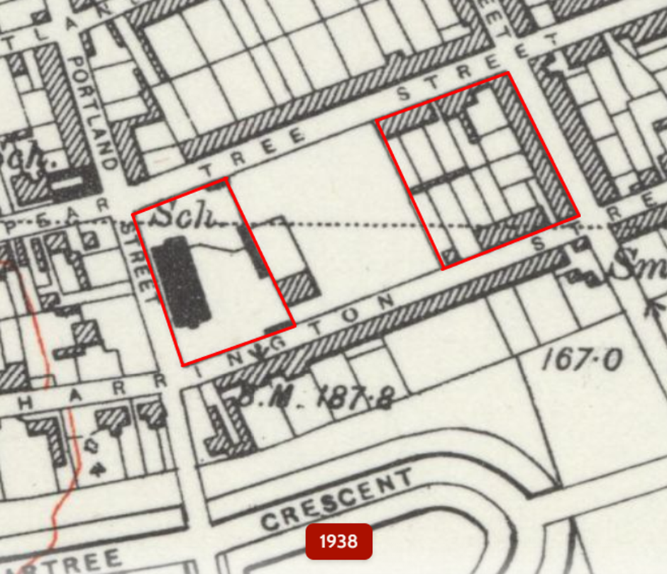 pear tree historical map