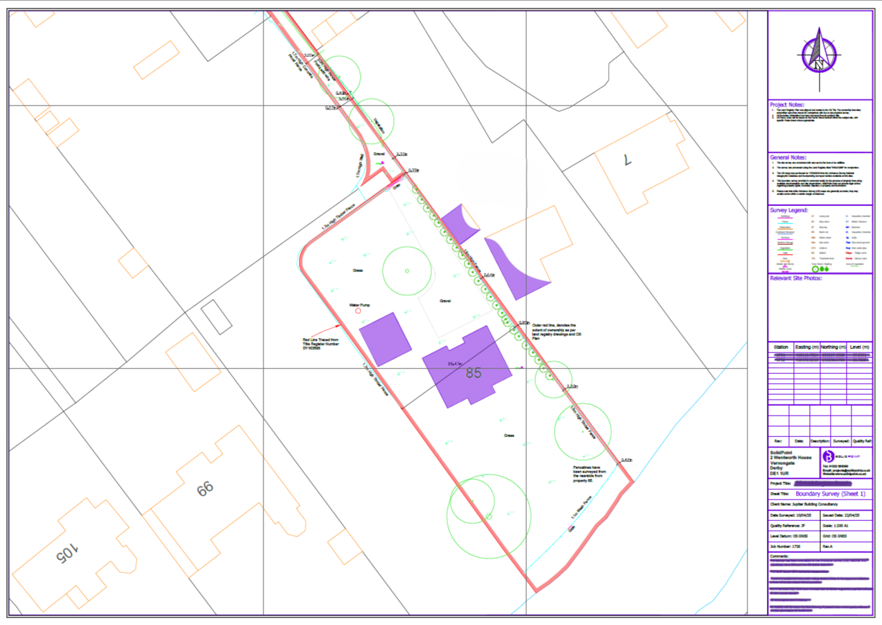 Boundary Survey in Stratford-upon-Avon boundary survey