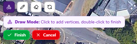 draw mode button Drone Survey Instant Quote Calculator