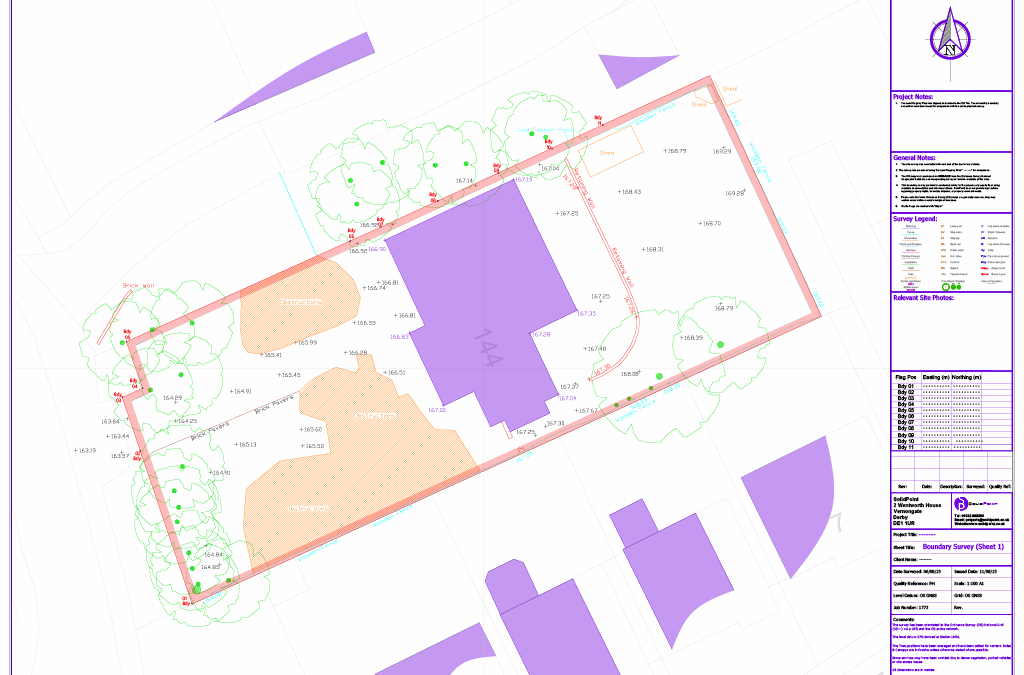 Boundary Survey in Sutton Coldfield