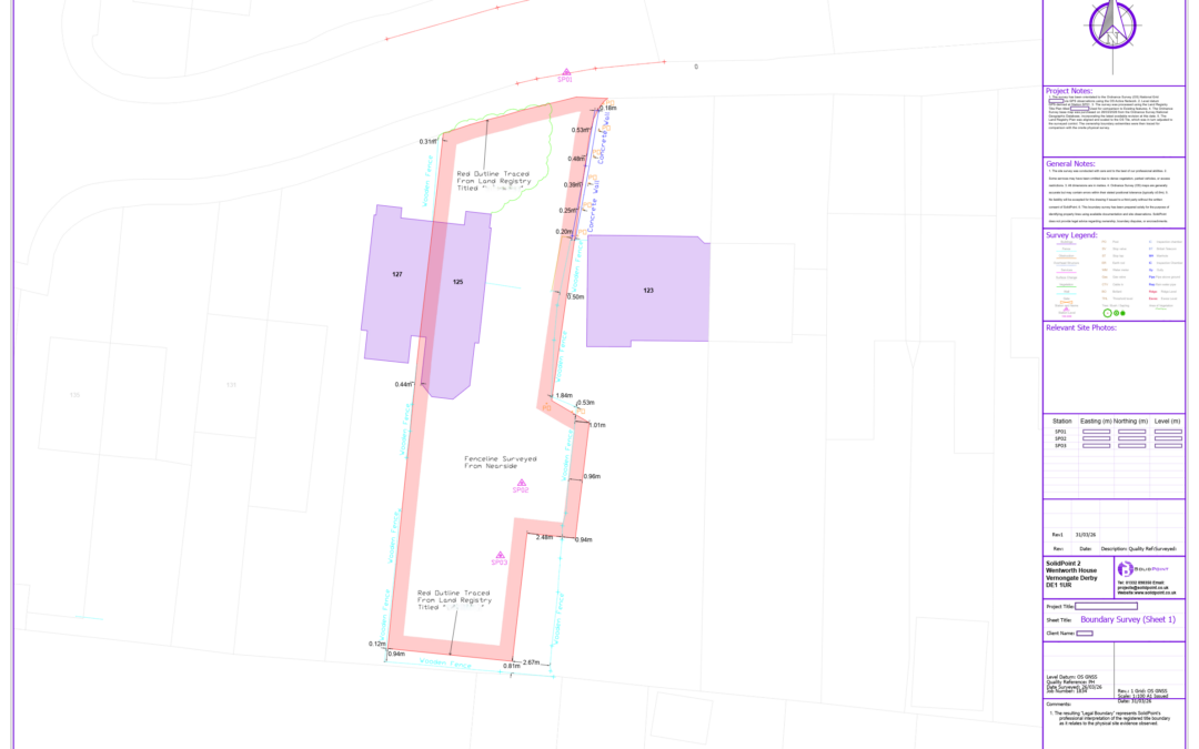 Boundary Survey in Stechford, Birmingham