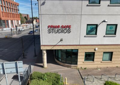 friar gate studios drone image