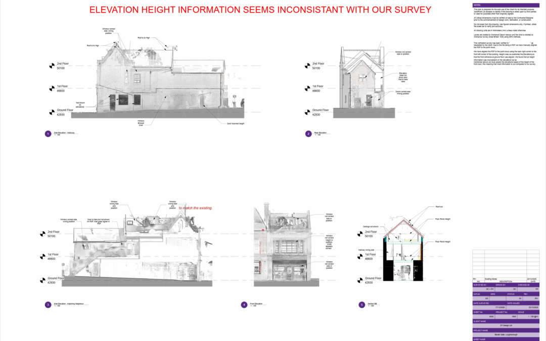 Measured Building Survey & Verification Survey in Loughborough
