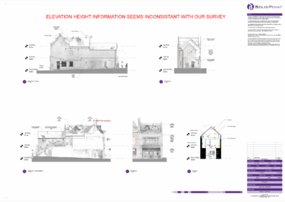 Baxter Gate Loughborough Measured Building Survey Elevations and Sections Home - 3D Laser Scanning Surveys