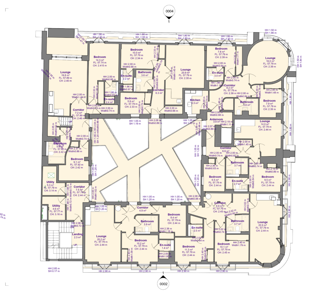 Bedford Chambers Existing 4th Floor Plan Bedford Chambers Existing 4th Floor Plan Measured Building Surveys | North
