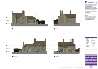 Tadley Measured Building Survey Existing Elevations Home - 3D Laser Scanning Surveys