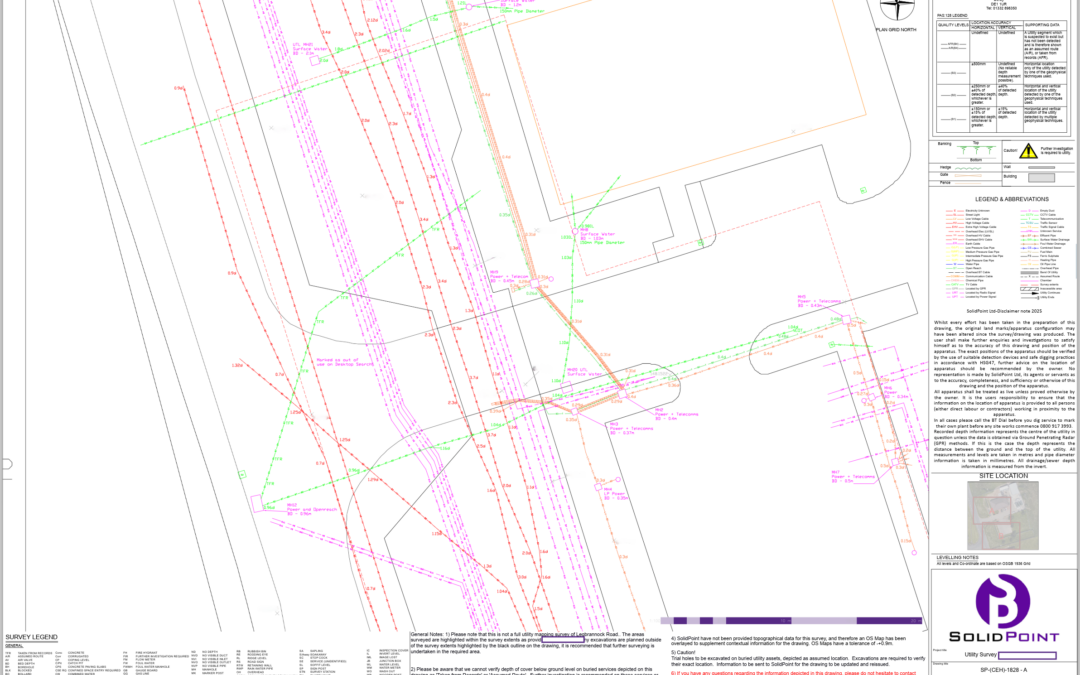Utility Survey in Motherwell, Scotland