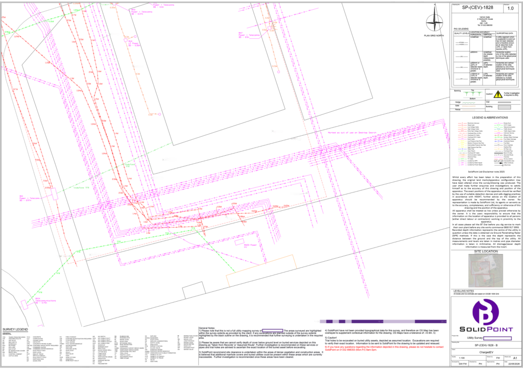 Utility Survey Extract B Scotland PAS 128 Utility Surveys