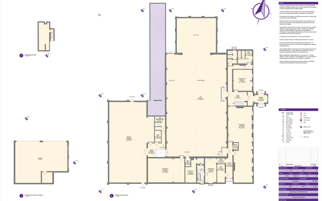 The Drill Hall, Clay Cross – 2D Floor Plan Survey