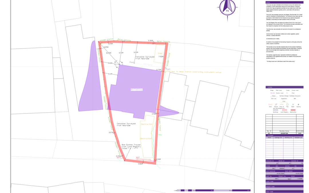 Boundary Survey in Doveridge