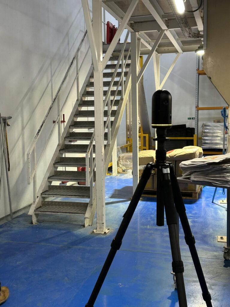 Point Cloud Survey in progress Point Cloud Survey in progress Ikon Trading Estate - Measured Building Survey & 360 Tour