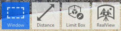 ReCap function bar - window, distance, limit box, realview ReCap function bar - window, distance, limit box, realview